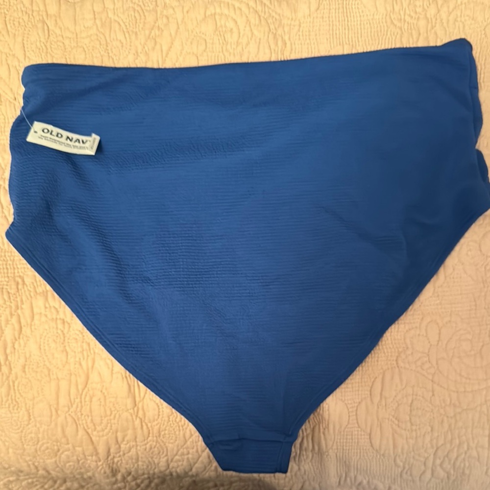 Blue Textured Bikini Set - Picture 5 of 10
